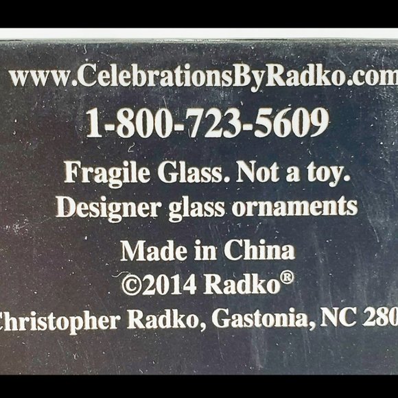 NIB Christopher Radko Celebrations Gingerbread Man Handcrafted Glass Orn 2014 - Picture 7 of 7